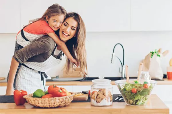 Photo of a mother and daughter spending time together