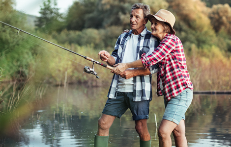 couple fishing